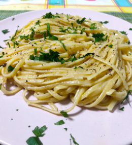 Λιγκουίνι cacio e pepe