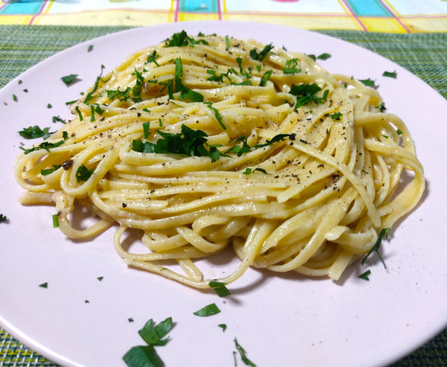 Λιγκουίνι cacio e pepe