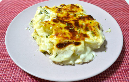 Πατάτες daphinoise au gratin