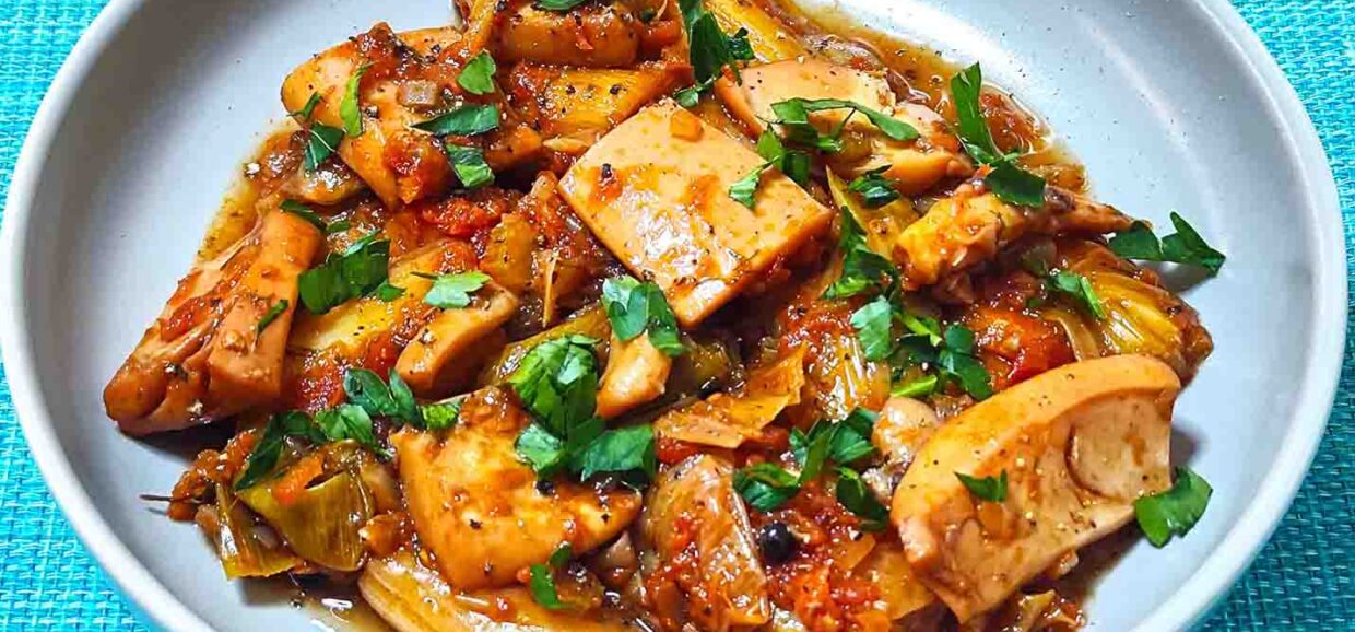 Σουπιές με πράσο