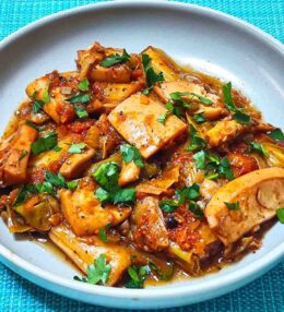 Σουπιές με πράσο