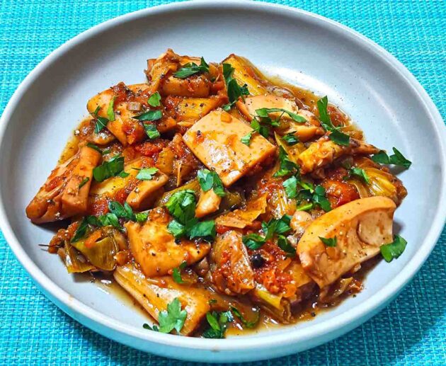 Σουπιές με πράσο