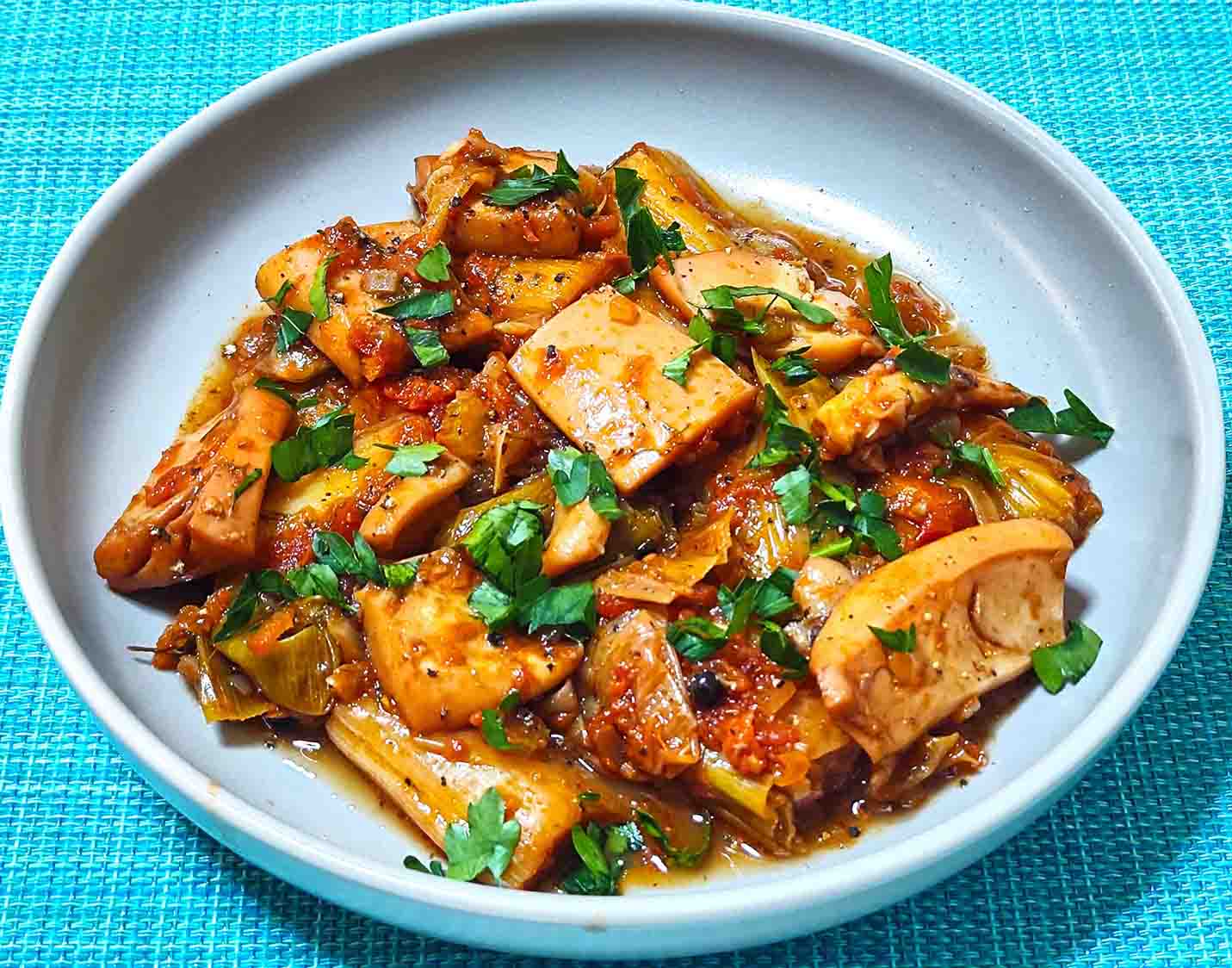 Σουπιές με πράσο