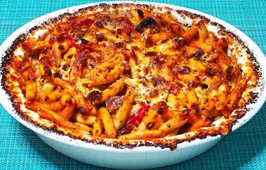 Σκιουφιχτα στο φούρνο με στάκα