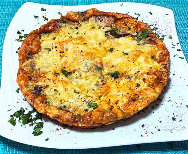 Ομελέτα με απάκι και γραβιέρα