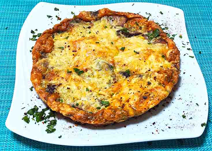 Ομελέτα με απάκι και γραβιέρα