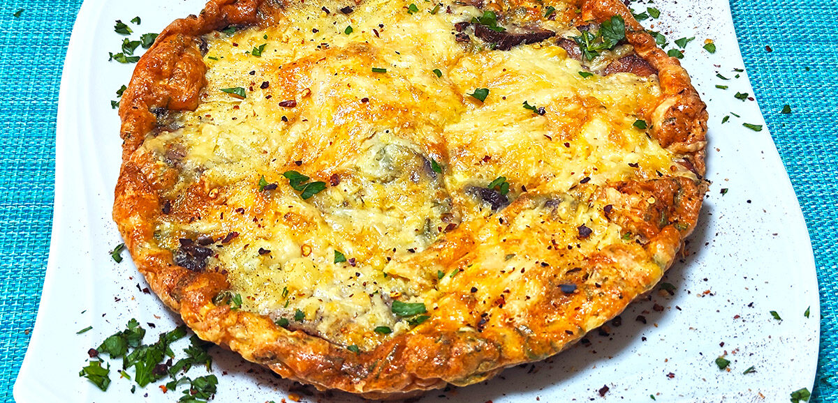 Ομελέτα με απάκι και γραβιέρα