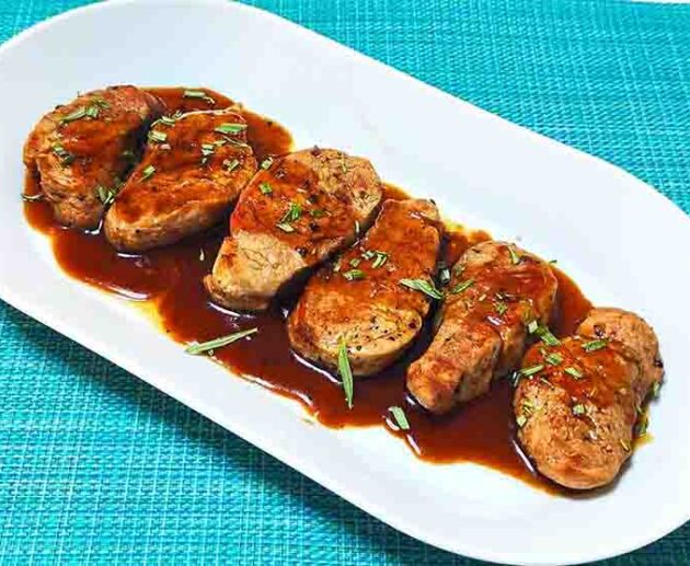 Ψαρονέφρι με σάλτσα μπαλσάμικου