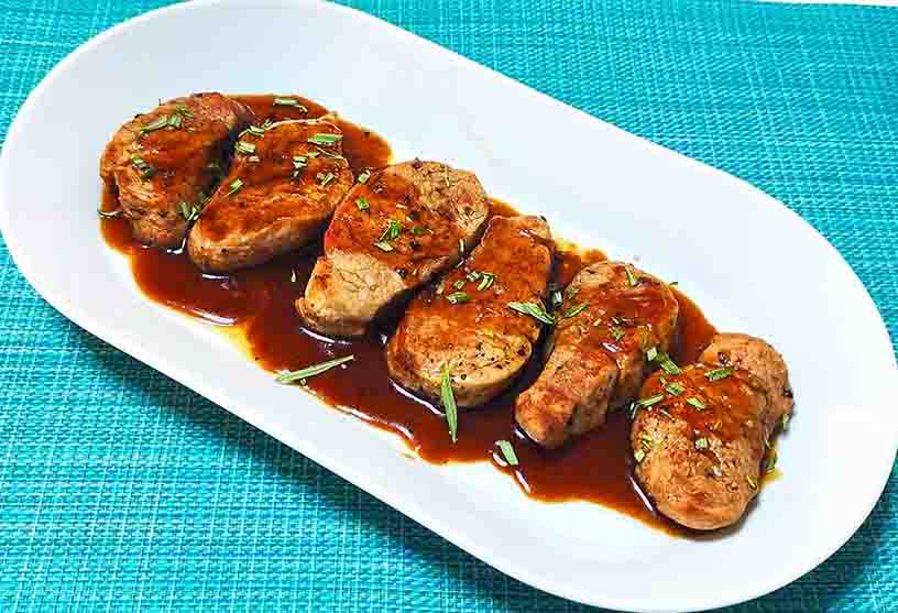 Ψαρονέφρι με σάλτσα μπαλσάμικου